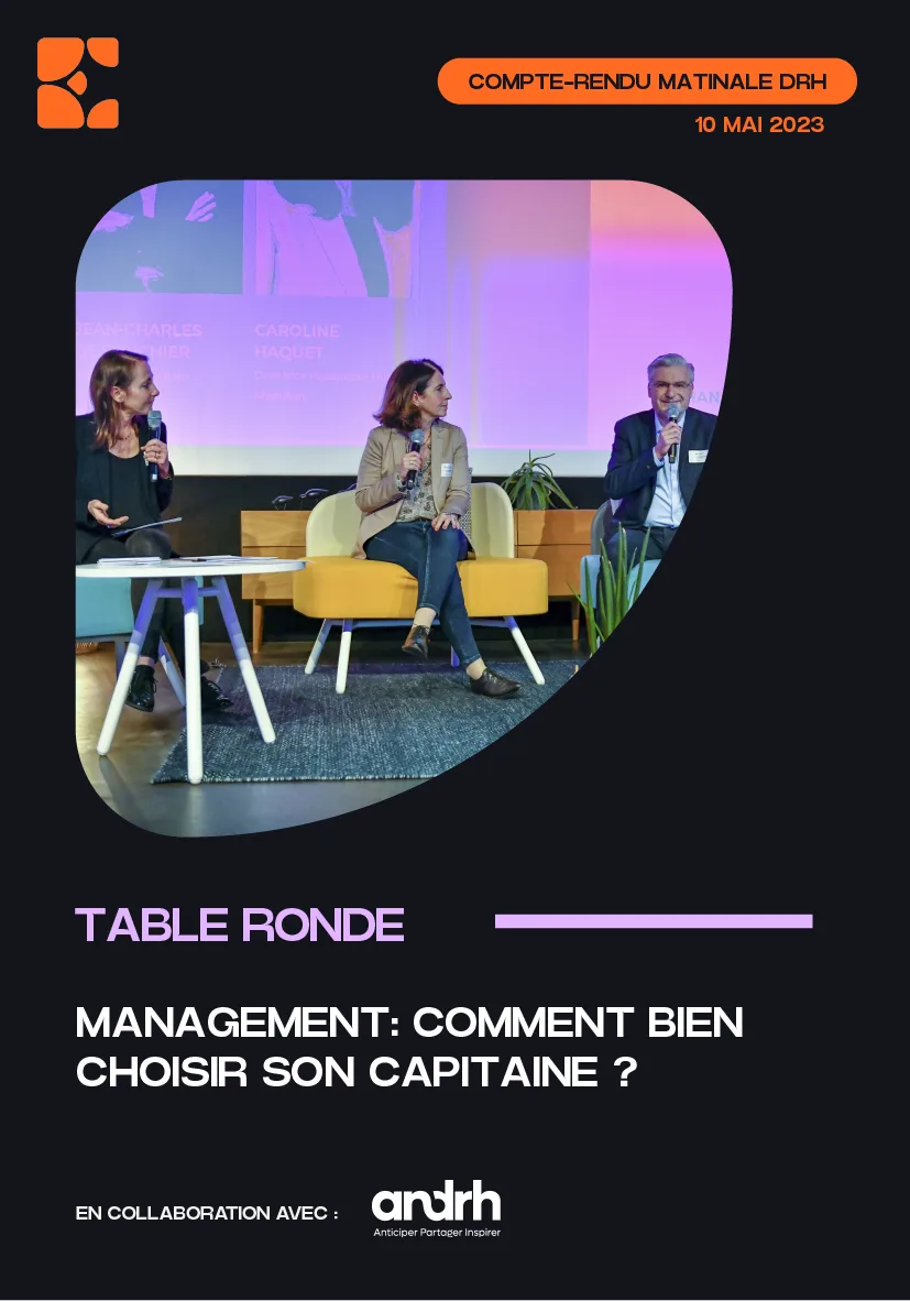 CR Matinale DRH - Table Ronde - Management, choisir son capitaine